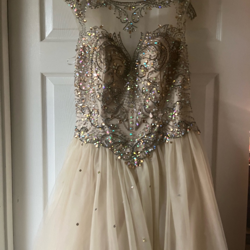 Elizabeth K Hand Beaded Gown